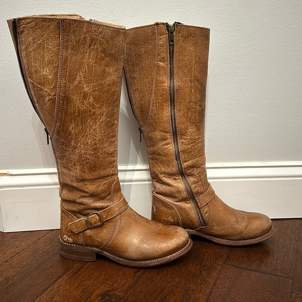 BED|STU Tan Heeled Boots